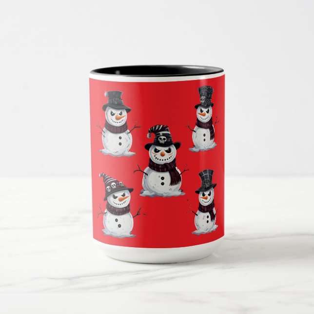 Mug Bonhomme de neige gothique (Centre)