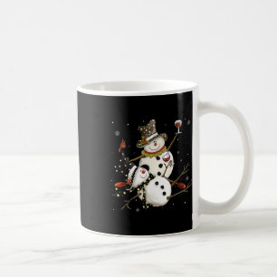 Mug Bonhomme de neige ivre saison des fêtes buvant du