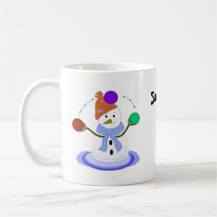 Mug Bonhomme de neige jongleur