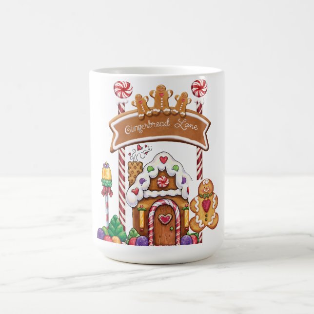 Mug Bonhomme en pain d'épice de ruelle de pain d'épice (Centre)