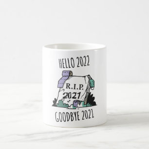 Mug Bonjour 2022 Au revoir 2021 Repose en paix 2022