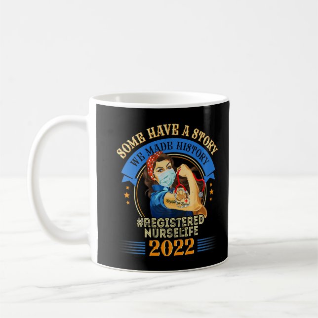 Mug Bonjour 2022 Infirmière 2022 Infirmière inscrite S (Gauche)