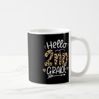 Mug Bonjour 2e année Leopard Étudiants Leopard Retour 