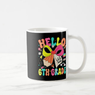 Mug Bonjour 6e Nous Revenons À L'école Enseignante Fil