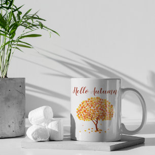 Mug Bonjour Arbre à érable d'automne