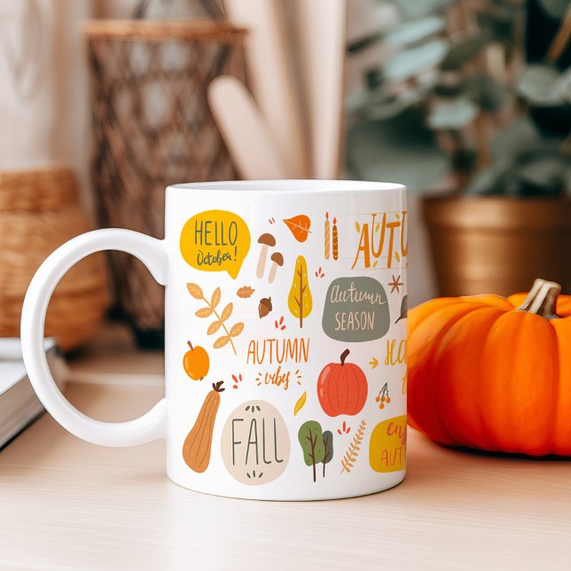Mug Bonjour automne (Créateur téléchargé)