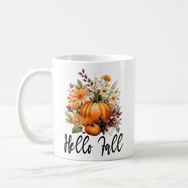Mug Bonjour Automne, Automne Feuilles automne (Gauche)