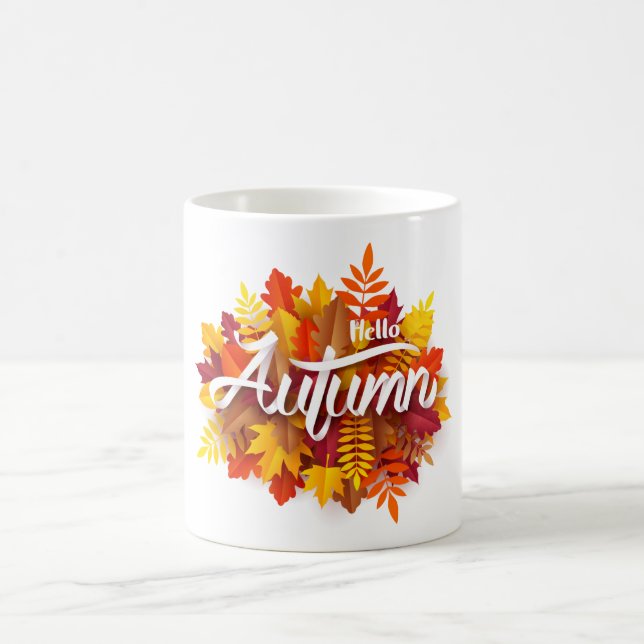 Mug Bonjour Automne Design (Centre)