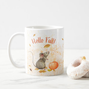 Mug Bonjour Automne mignonne souris
