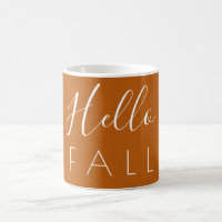 Bonjour Automne Orange Minimaliste Automne