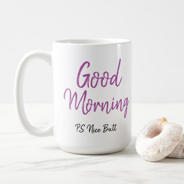 Mug Bonjour, beau cul (Avec donut)