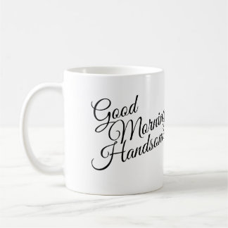 Mug Bonjour Beau Noir & Blanc