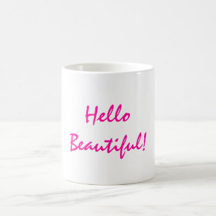 Mug Bonjour belle affirmation positive