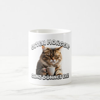 Mug Bonjour, chat de mauvaise humeur