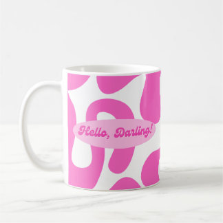 Mug Bonjour, chérie ! Musique rose