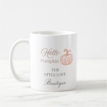 Bonjour Citrouille Marque d'Automne pour Boutique