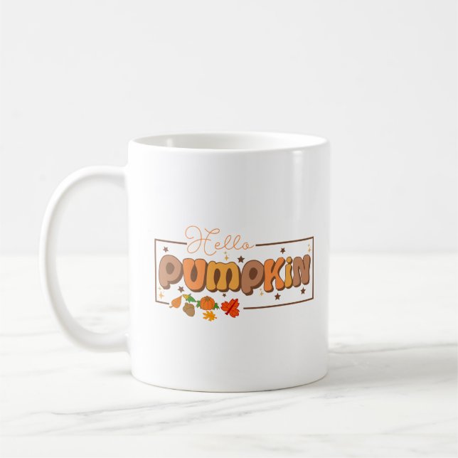 Mug Bonjour Citrouille Thanksgiving (Gauche)