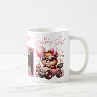 MUG BONJOUR D'ANNIVERSAIRE FILLE ROSE BEAVER PERSONNAL