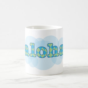 Mug Bonjour dans le Hawaïen - Aloha avec le motif à