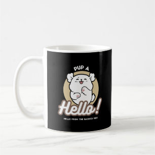 Mug Bonjour du côté écorché - Jolie conception chien