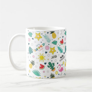 Mug Bonjour été, C'est l'été, été amusant