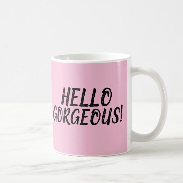 MUG BONJOUR GORGE ! BOUGIES DE CAFÉ ROSE (Droite)