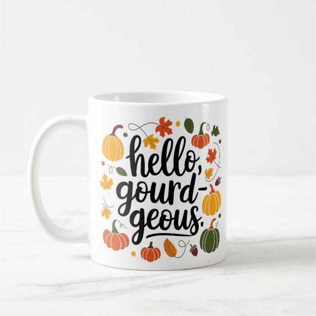 Mug Bonjour gourde, bonjour chute (Gauche)