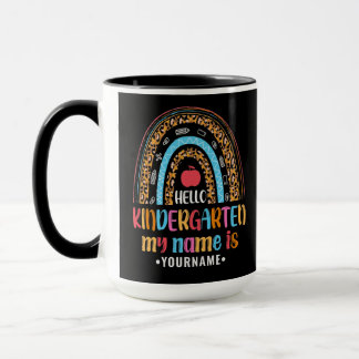 Mug Bonjour jardin d'enfants Rainbow Premier jour de l