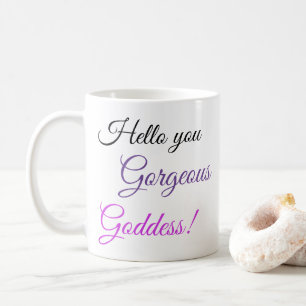 Mug Bonjour, Jolie Déesse !