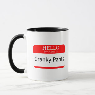 Mug Bonjour Mon Nom Est Cranky Pants