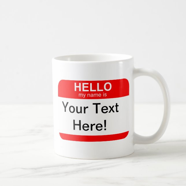 Mug Bonjour mon nom est flexible (Droite)