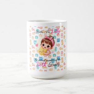 Mug Bonjour nouveau membre des modèles de famille chat