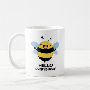Mug Bonjour Partout Buzzy Funny Bee Pun
