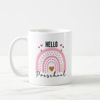Mug Bonjour préscolaire | Retour à l'école maternelle