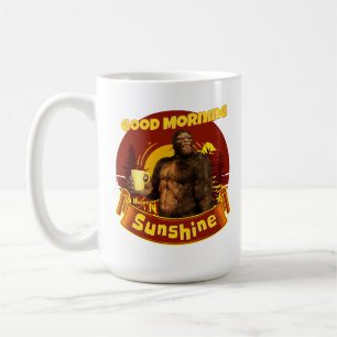Mug Bonjour Soleil Bigfoot Café Humour Art