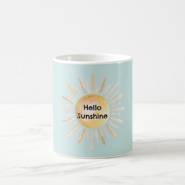 Mug Bonjour Soleil Ciel Bleu (Centre)