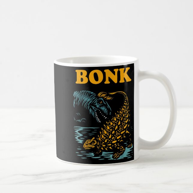 Mug Bonk Dinosaur Funny Prehistoric Humor Design  (Droite)