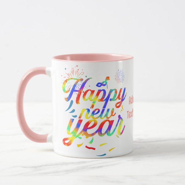 Mug Bonne année 2024 Tie Dye Party 2024 (Gauche)