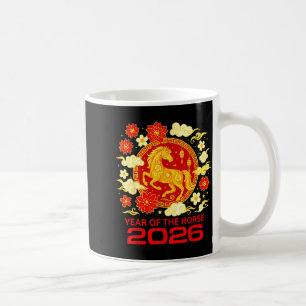 Mug Bonne année 2026 Nouvel An chinois Cheval Zodiaque