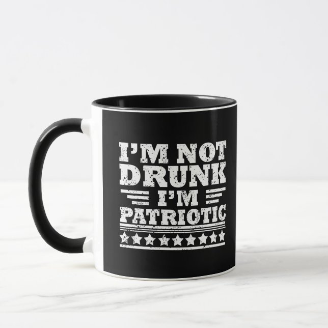 Mug Bonne fête de l'indépendance 4 juillet drôle (Gauche)