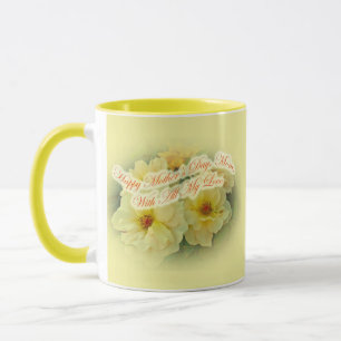 Mug Bonne fête des mères - Roses Jaunes