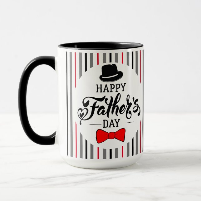 Mug Bonne Fête des pères Casquette Et Cravate (Gauche)