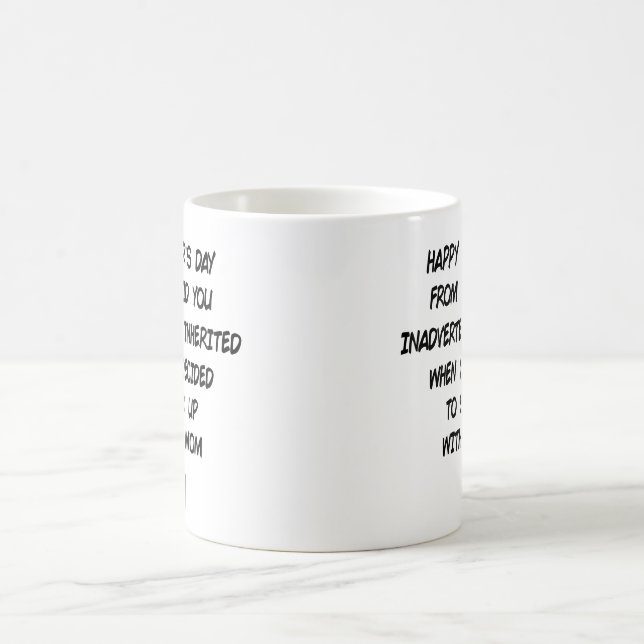 Mug Bonne Fête des pères De La Petite Vous Par Inadver (Centre)