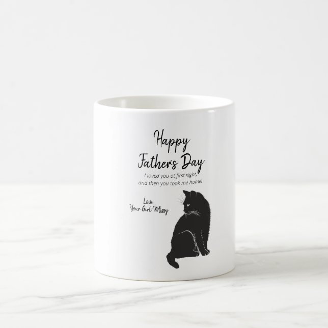 Mug Bonne Fête des pères du chat (Centre)