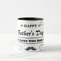 Bonne fête des pères, je t'aime papa