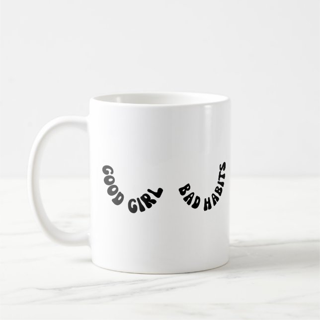 Mug Bonne fille mauvaises habitudes (Gauche)