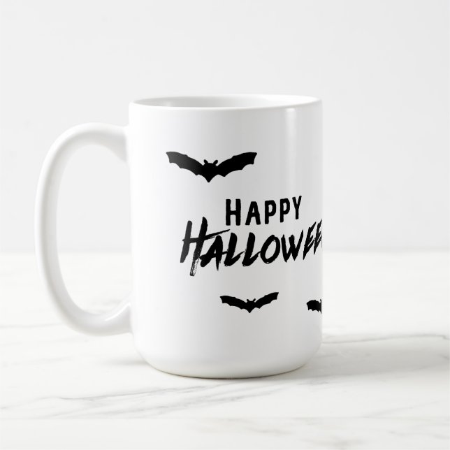 Mug Bonne Halloween chauves-souris Éffrayantes (Gauche)