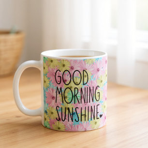 Mug Bonne matinée soleil floral