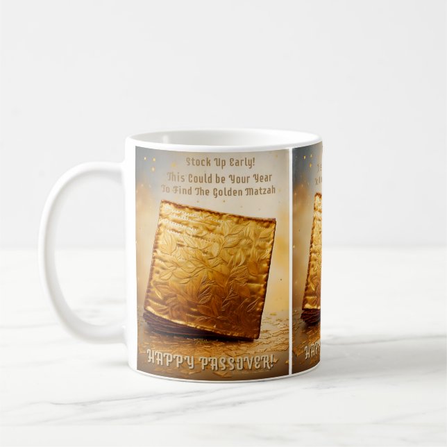 Mug Bonne Pâque ! Golden Matzah (Gauche)