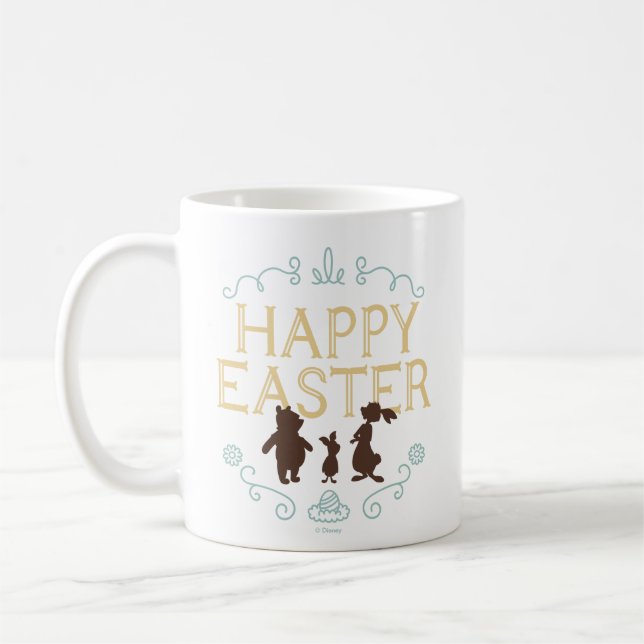 Mug Bonne Pâques de Winnie The Pooh et les amis (Gauche)